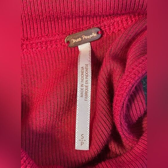 Free People Downtown Girl Cold Shoulder Ribbed Long Sleeve Tunic S - Picture 5 of 8